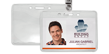 Anti-Print Transfer Vinyl Badge Holder - Credit Card Size (CR80)