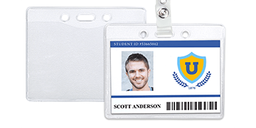 Textured Vinyl Badge Holder - 102 x 72 mm Insert