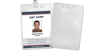 Textured Vinyl Badge Holder - 71 x 102 mm Insert