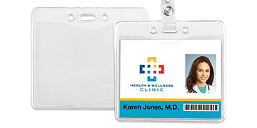 Textured Vinyl Badge Holder - 102 x 81 mm Insert