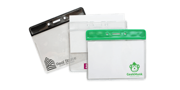 Custom Colour coded Vinyl Badge Holders - Credit Card Size (CR80)