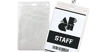 Textured Vinyl Badge Holder for A6 Sized Inserts