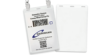 Vinyl Badge Holder with 3 Slots for A6 Sized Inserts