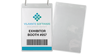 Vinyl Badge Holder with 3 Slots for A5 Sized Inserts