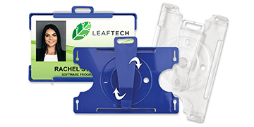 Open Face Multi-Directional One-Card Holder with Clip