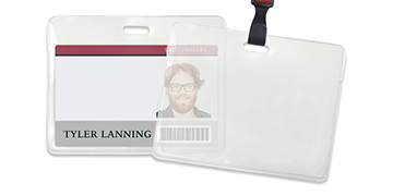 Vinyl Proximity Badge Holder - Credit Card Size (CR80)