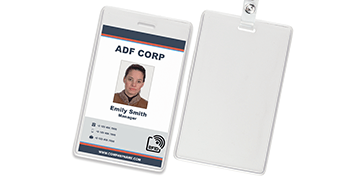 Vinyl Proximity Badge Holder - Credit Card Size (CR80)