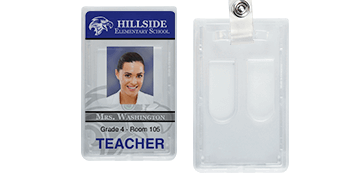 Premium Vertical Rigid Two-Card Holder with Thumb notches