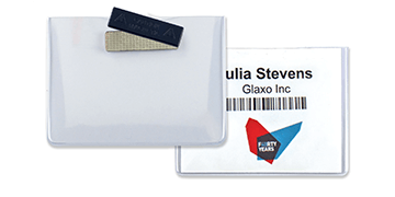 Conference Badge Holder with Magnet - 102 x 78 mm Insert