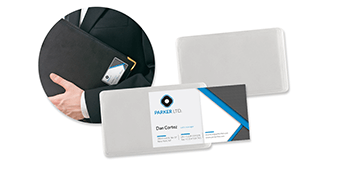 Clear adhesive vinyl badge holder