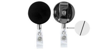 Heavy-Duty Badge-Reel with Nylon Cord & Reinforced Vinyl Strap