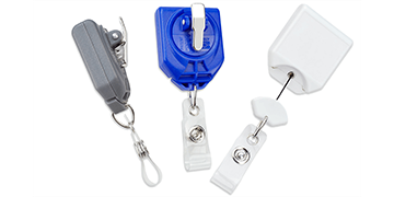 Twist-Free B-Reel Badge-Reel with Swivel Snap Clip
