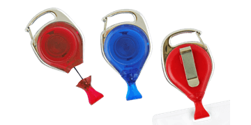 No-Twist Carabiner Badge-Reel with Card Clip