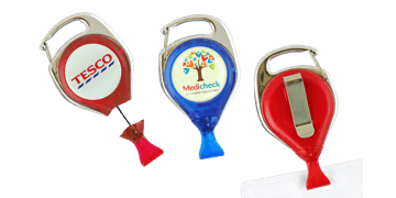 Custom No-Twist Carabiner Badge-Reel with Card Clip