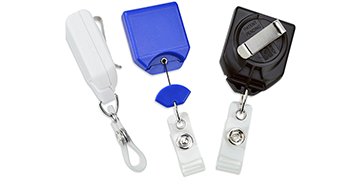 Twist-Free B-Reel Badge-Reel with Swivel Belt-Clip