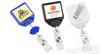 Custom Twist-Free B-Reel Badge-Reel with Swivel Belt-Clip