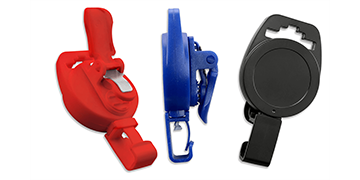 Non-Magnetic Badge Reel With Plastic Clip