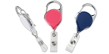 No-Twist Carabiner Badge-Reel - Solid Colours