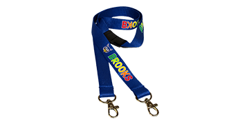 Custom 15mm True Color Open-Ended Ribbed Polyester Lanyards - Full Colour Print