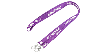 Custom 20mm Open-Ended Ribbed Polyester Lanyards - One Colour Print