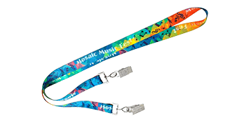 Custom 15mm Open-Ended Satin Lanyards - Full Colour Print