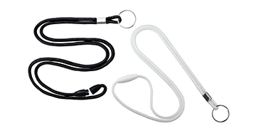 Round 3mm Break-Away Lanyards with Metal Split Ring