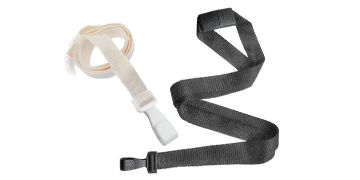 15mm Break-Away Bamboo Lanyards with Wide No-Twist Plastic Hook