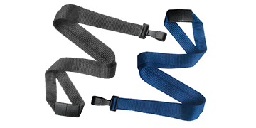 100% Recycled P.E.T Break-Away Lanyards with Wide No-Twist Plastic Hook, 10mm wide