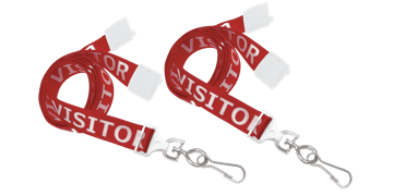 Pre-Printed 15mm Break-Away Satin Lanyards with Swivel Hook