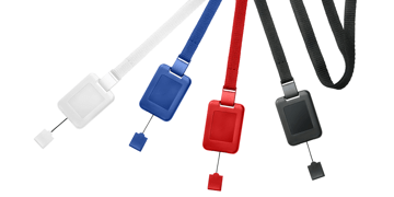 Flat 10mm Break-Away Lanyards with SlimReel System
