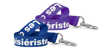 Custom 15mm Ribbed Polyester Lanyards - One Colour Print