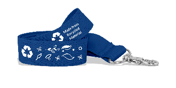 Custom 25mm Recycled P. E. T. Lanyards - One-Colour Print