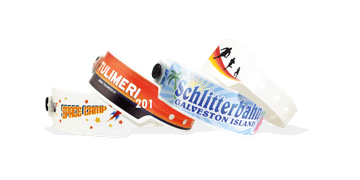 Custom Full-Colour plastic wristbands 25 mm Big