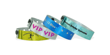 Custom Holographic wristbands 19 mm stars