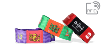 PDC Smart® Fabric Wristbands with Integrated RFID Tag