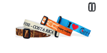 Smooth Satin wristbands with reusable plastic closure, Roma