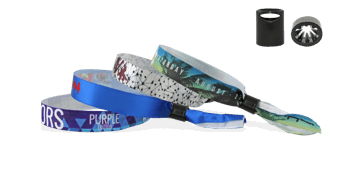 Smooth Satin wristbands with plastic sliding clip closure, Sydney