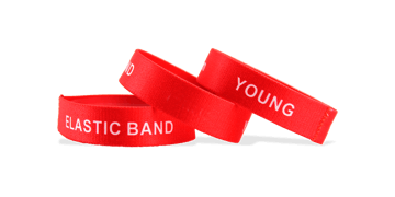 Custom Stretch Wristbands, Medium Size