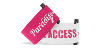 Custom Hook & Loop Wristbands, 30 mm